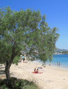 Agia Anna Beach on Naxos Island
